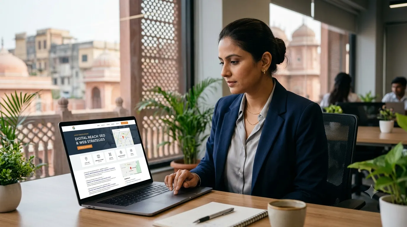 Business website helping a Jaipur business attract customers